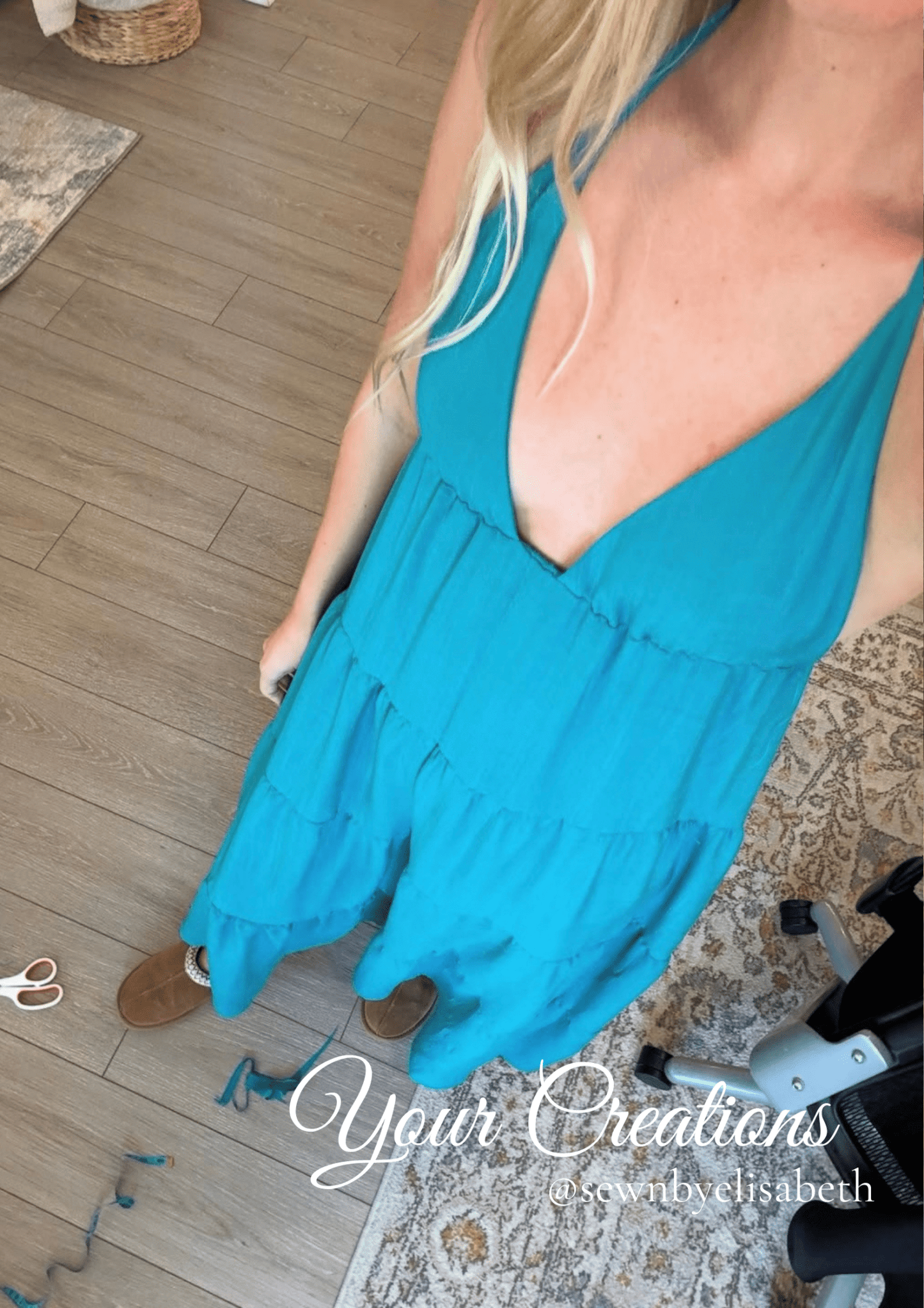 Layered Maxi Dress PDF Sewing Pattern — Juliette — Romantic Style — Friedlies