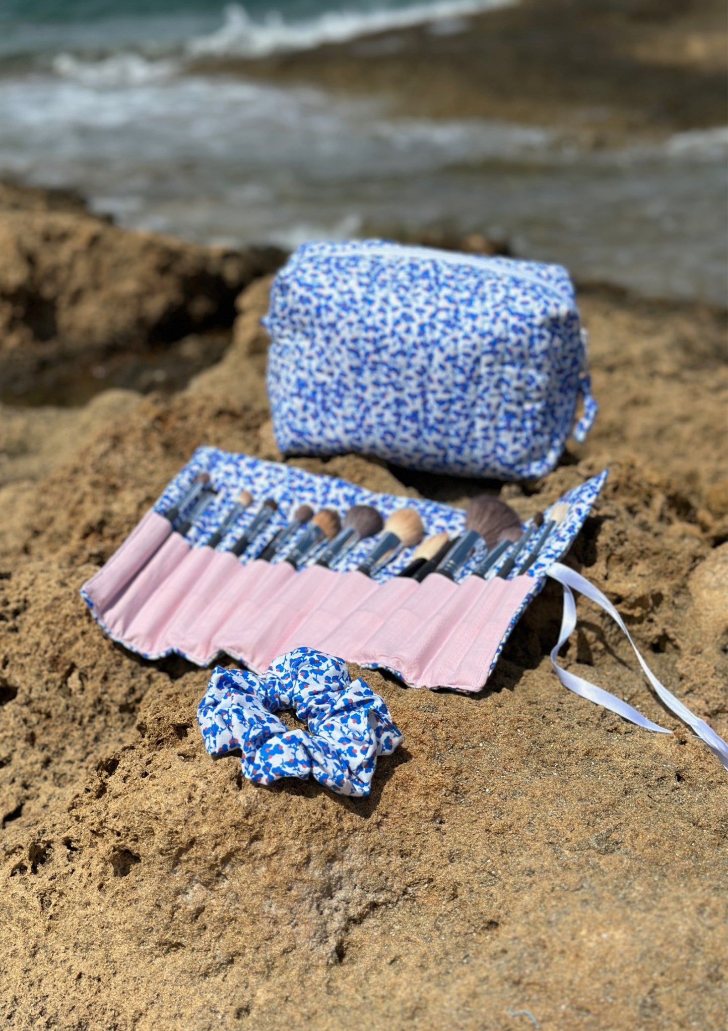 Self Care PDF Bundle — Makeup Bag, Brush Roll & Scrunchie Sewing Patterns — Friedlies