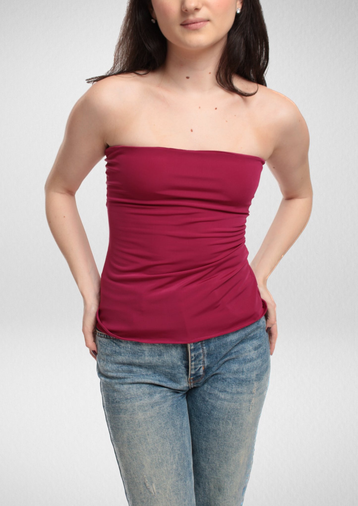 Strapless Tube Top PDF Sewing Pattern — Luna — Bandeau Style — Friedlies