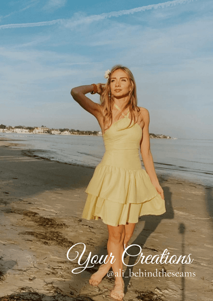 Aurora Dropped Waist Dress PDF Sewing Pattern — Friedlies