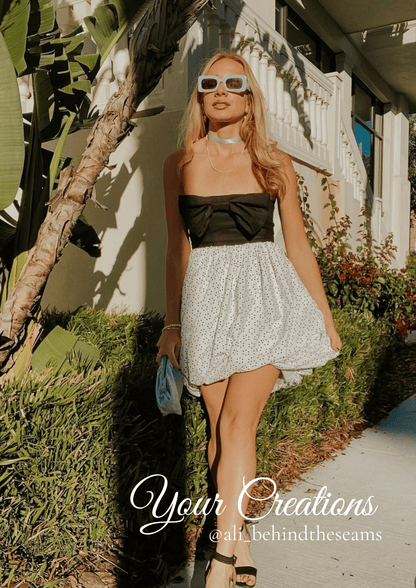 Bubble Hem Dress, Top & Skirt PDF Sewing Pattern — Adeline — Friedlies