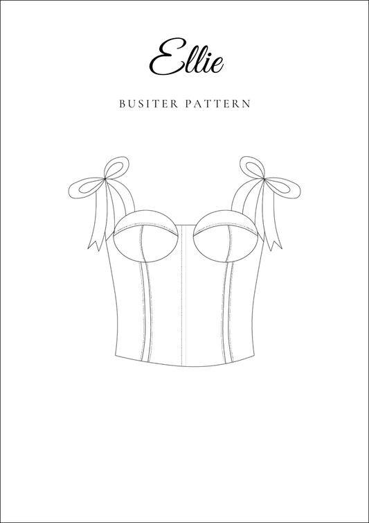 Structured Bustier PDF Sewing Pattern — Ellie — Corset-Style Top — Friedlies