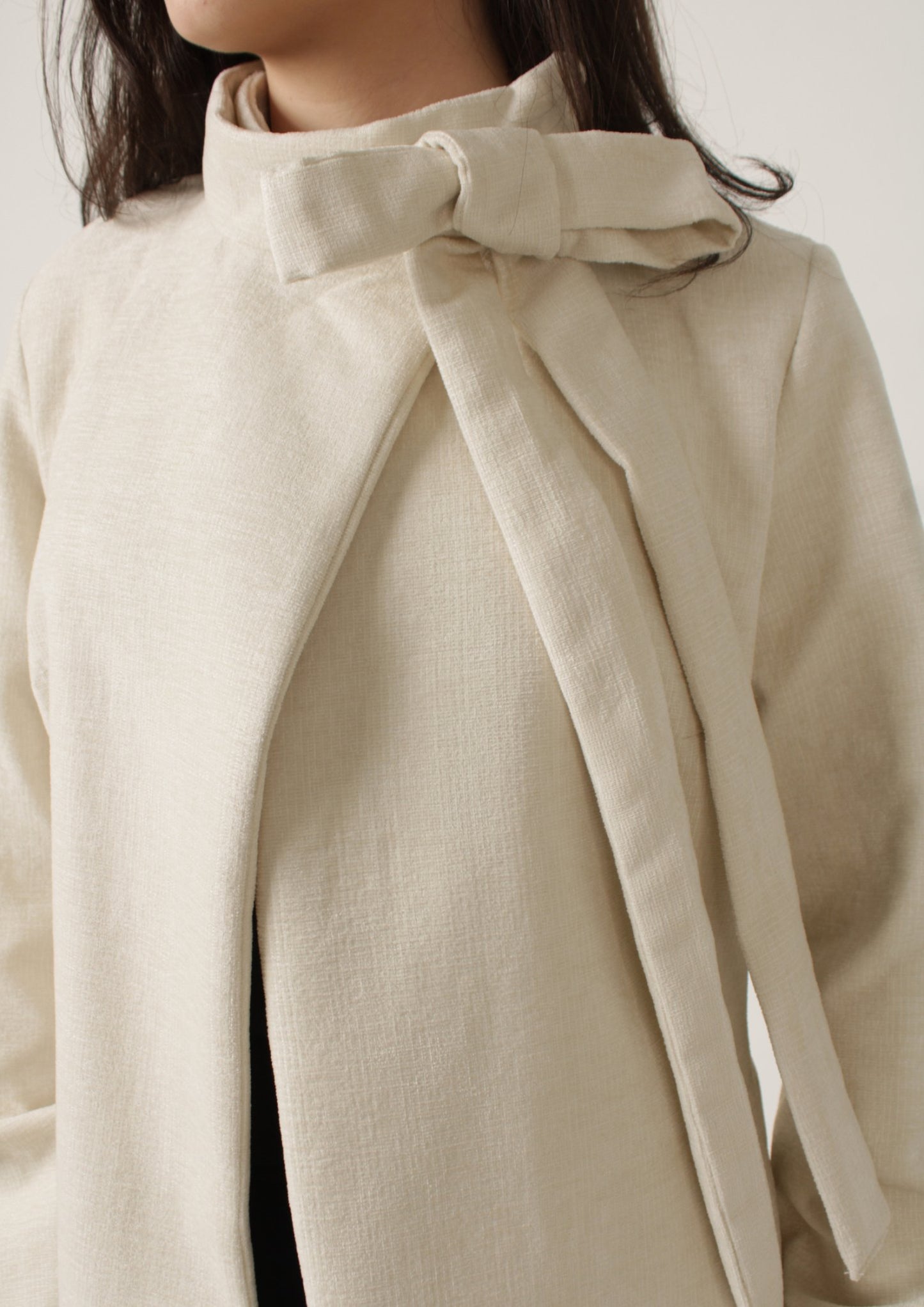 Long-Sleeve Coat with Bow PDF Sewing Pattern — Giselle — Classic Style — Friedlies