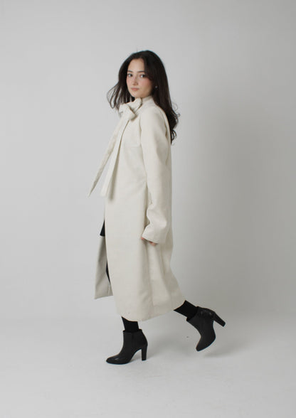 Long-Sleeve Coat with Bow PDF Sewing Pattern — Giselle — Classic Style — Friedlies