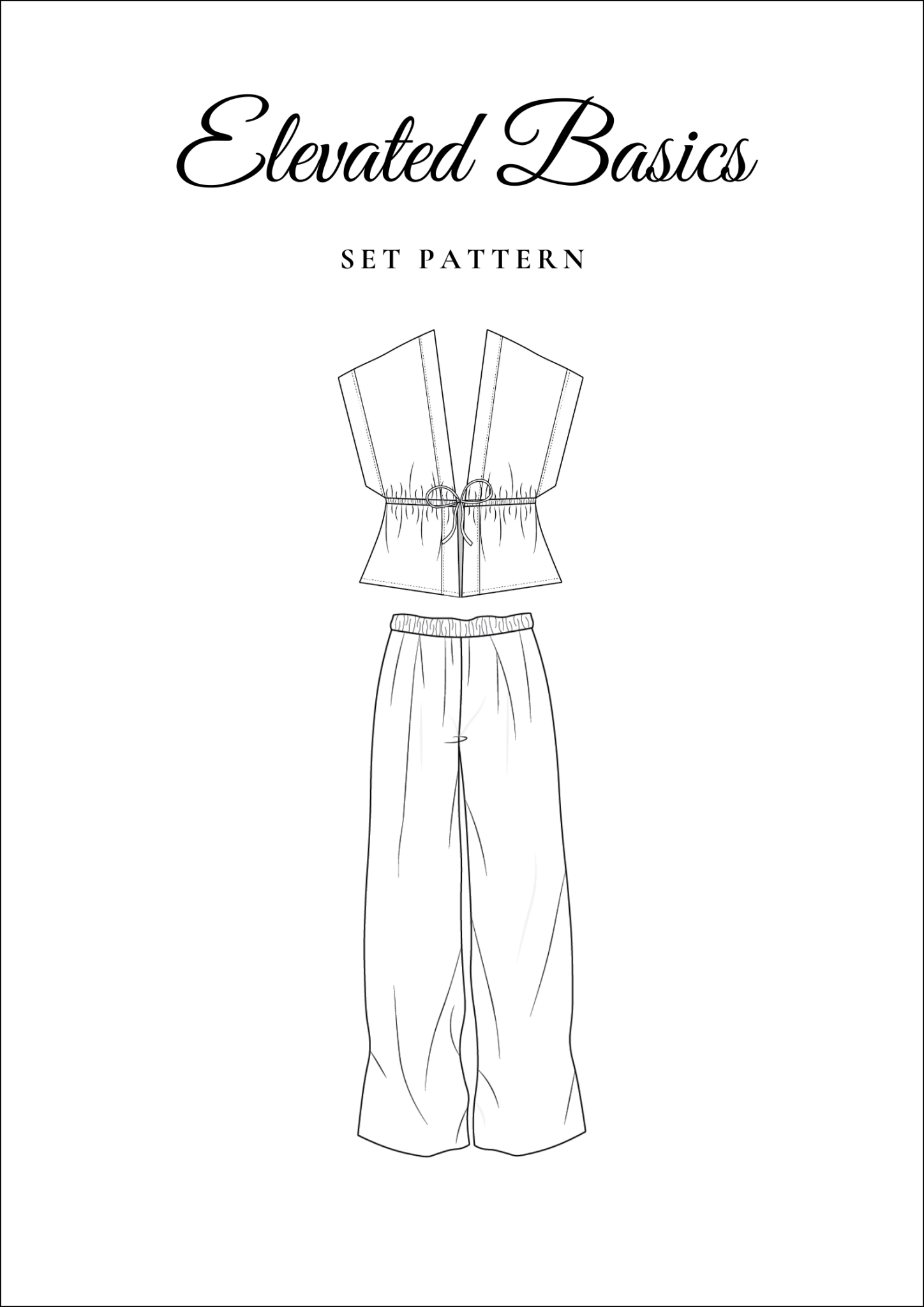 Linen Co-ord PDF Bundle — Millie & Eloise — Pants & Top Sewing Patterns — Friedlies