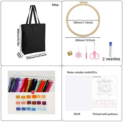 Embroidered Bag Kit - Plant Shelf - Friedlies