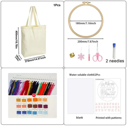Embroidered Bag Kit - Plant Shelf - Friedlies