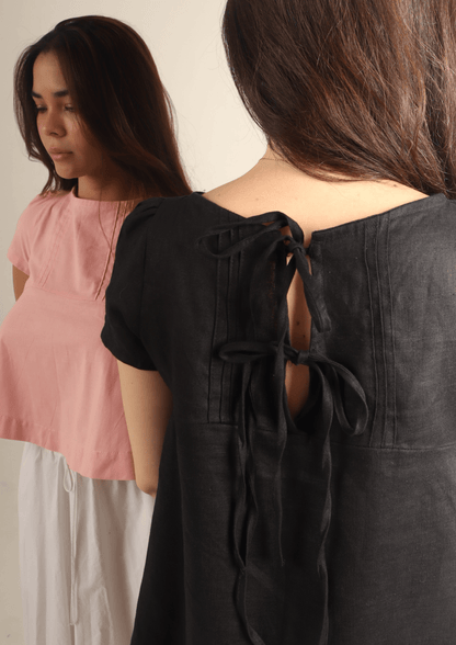 Reversible Top & Dress PDF Sewing Pattern — Flora — Relaxed Fit with Back Ties — Friedlies