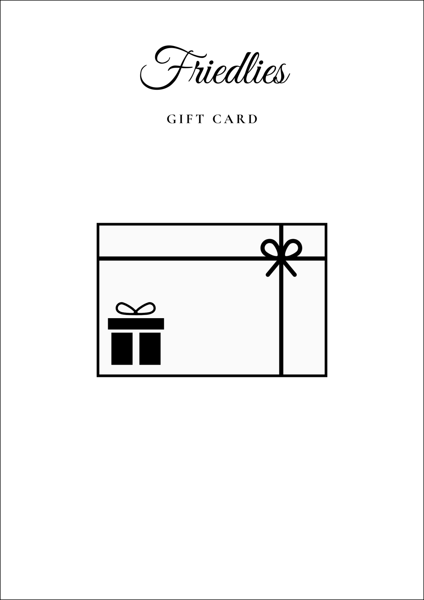 Friedlies Digital Gift Card — Buy a Sewing Pattern as a Gift — Friedlies