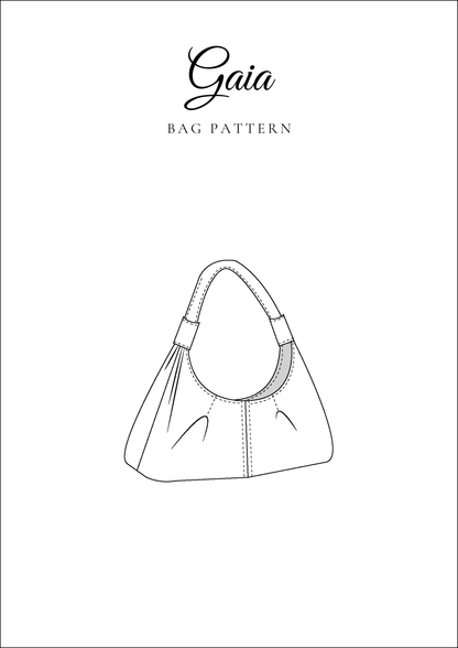 Slouchy Shoulder Bag PDF Sewing Pattern — Gaia — Chic Hobo Style — Friedlies