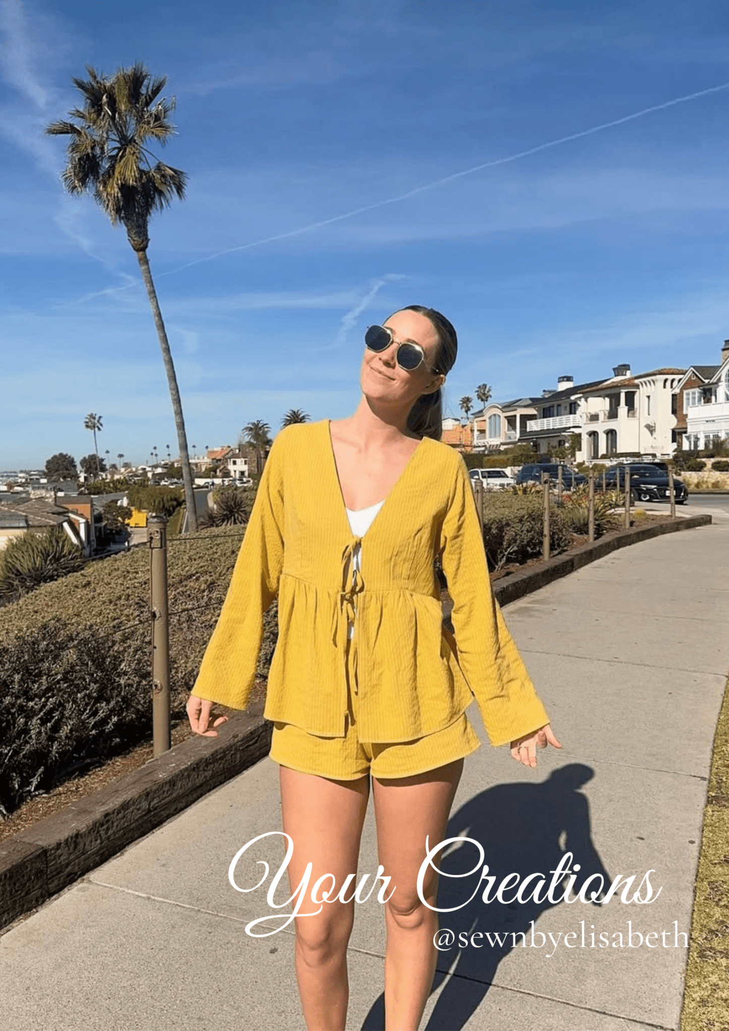 High Waisted Shorts PDF Sewing Pattern — Bella — Summer Style — Friedlies