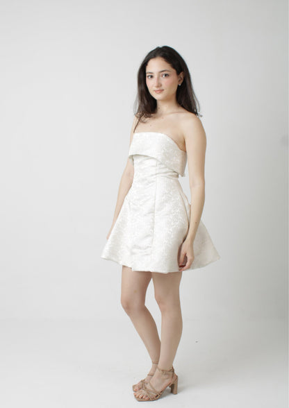 Hourglass Bandeau Strapless Mini Dress PDF Sewing Pattern — Lily — Friedlies