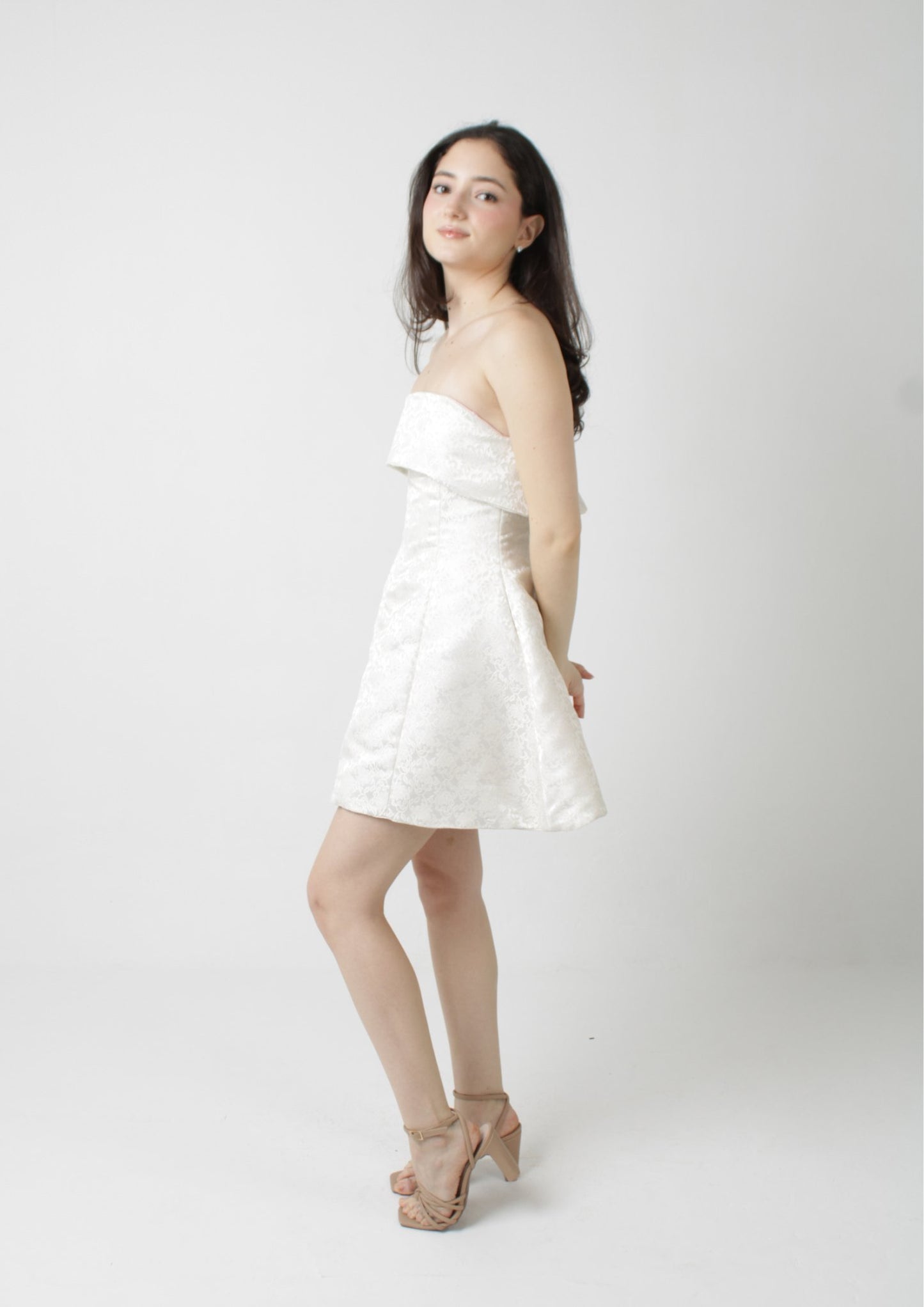 Hourglass Bandeau Strapless Mini Dress PDF Sewing Pattern — Lily — Friedlies
