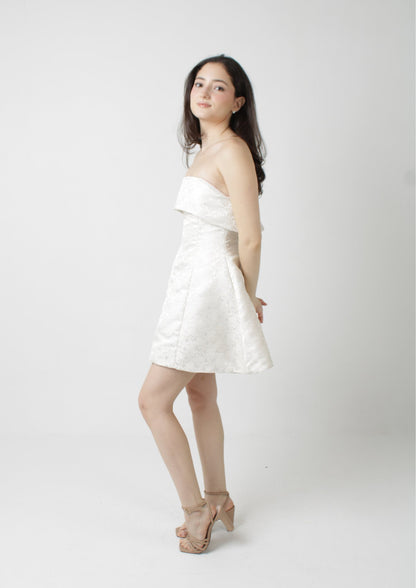 Hourglass Bandeau Strapless Mini Dress PDF Sewing Pattern — Lily — Friedlies