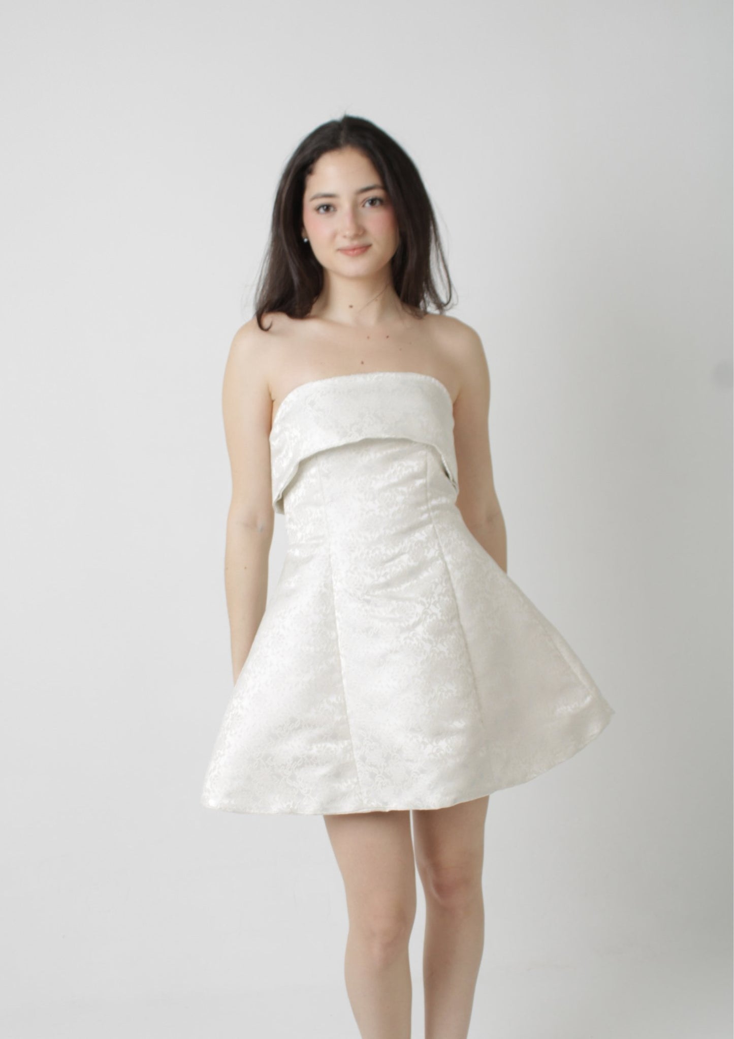 Hourglass Bandeau Strapless Mini Dress PDF Sewing Pattern — Lily — Friedlies