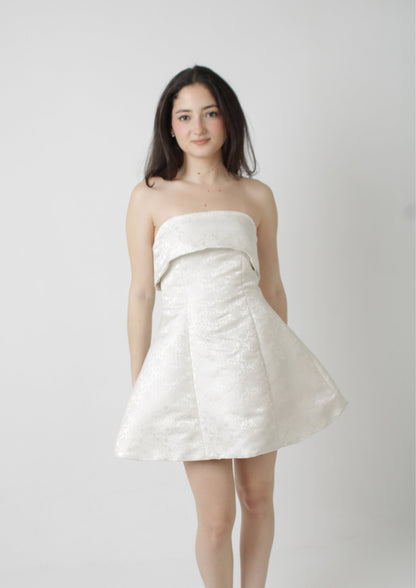 Hourglass Bandeau Strapless Mini Dress PDF Sewing Pattern — Lily — Friedlies