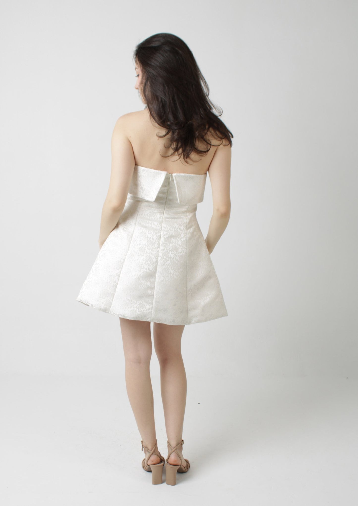 Hourglass Bandeau Strapless Mini Dress PDF Sewing Pattern — Lily — Friedlies