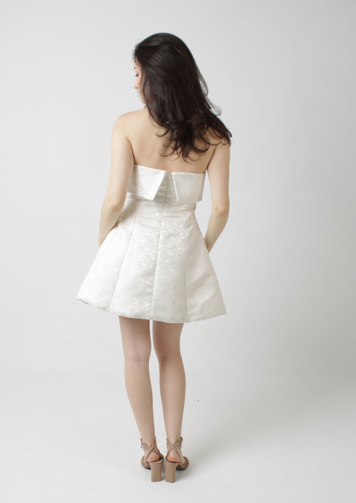 Hourglass Bandeau Strapless Mini Dress PDF Sewing Pattern — Lily — Friedlies
