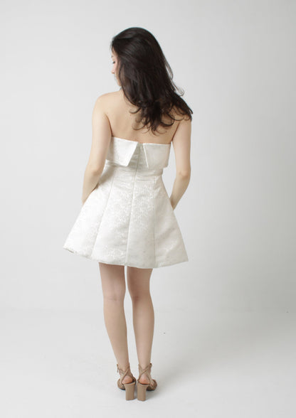 Hourglass Bandeau Strapless Mini Dress PDF Sewing Pattern — Lily — Friedlies