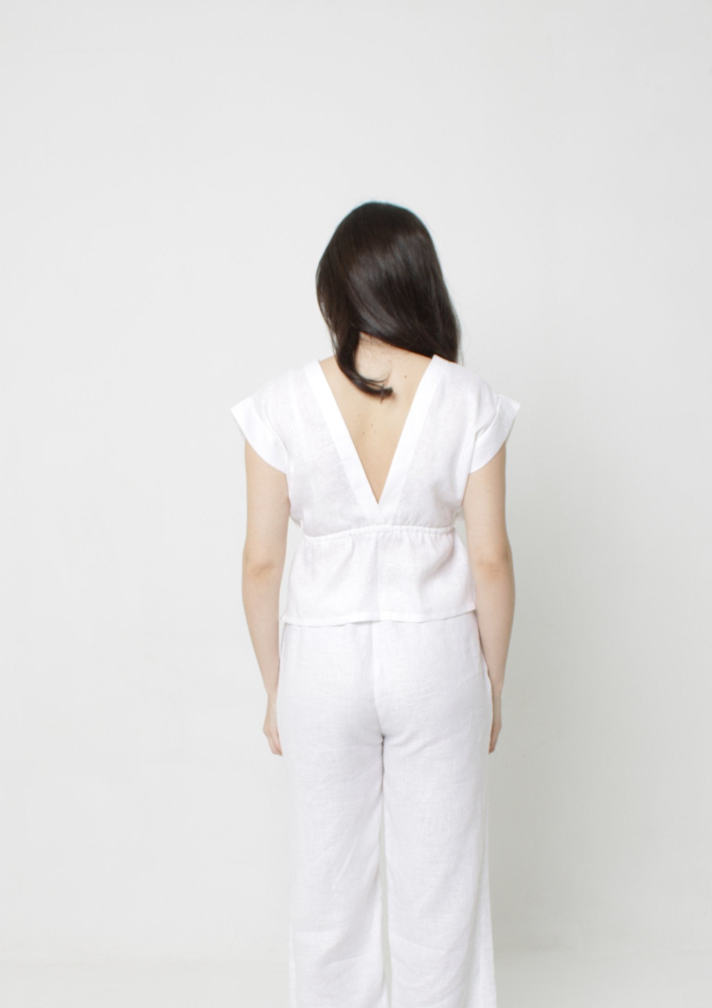 Relaxed Linen Top PDF Sewing Pattern — Eloise — Casual Everyday Style — Friedlies