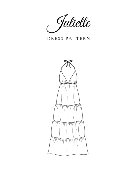 Layered Maxi Dress PDF Sewing Pattern — Juliette — Romantic Style — Friedlies