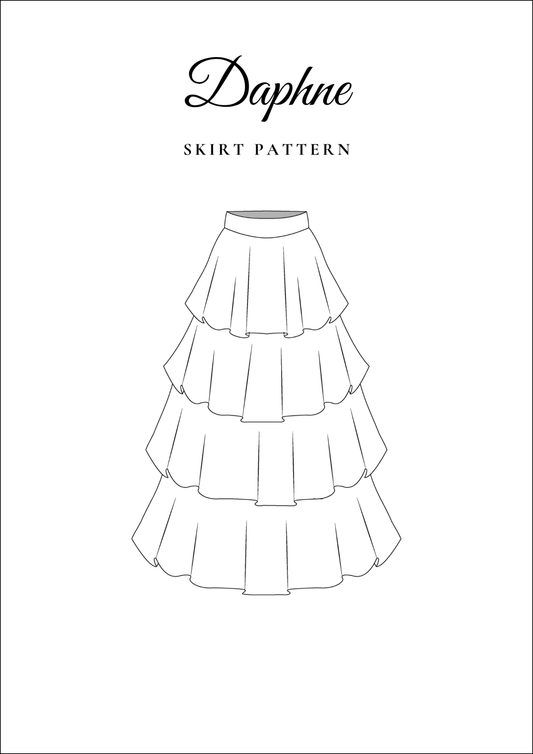 Layered Maxi Skirt PDF Sewing Pattern — Daphne — Boho Summer Style — Friedlies