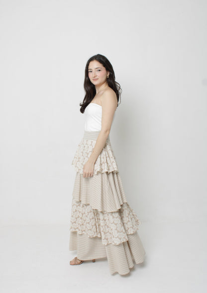 Layered Maxi Skirt PDF Sewing Pattern — Daphne — Boho Summer Style — Friedlies