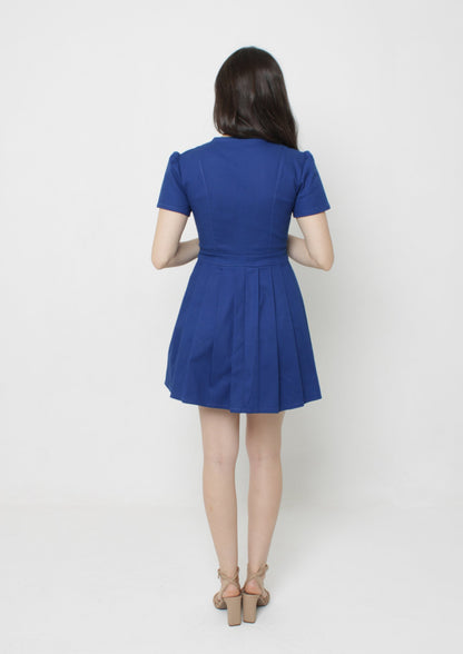 Pleated Midi Dress PDF Sewing Pattern — Francesca — Elegant Style — Friedlies