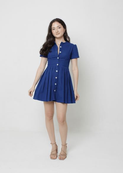 Pleated Midi Dress PDF Sewing Pattern — Francesca — Elegant Style — Friedlies