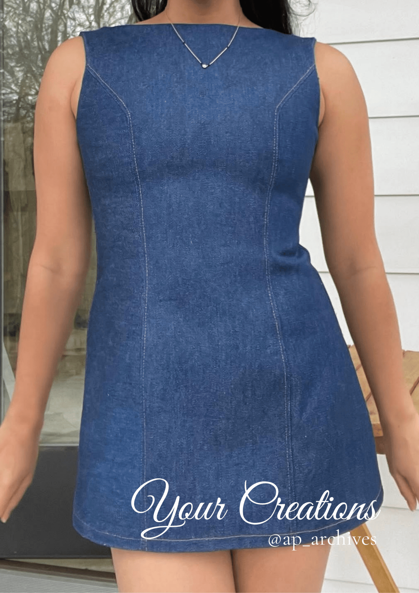 Easy Pocket Dress PDF Sewing Pattern — Penelope — Everyday Style — Friedlies