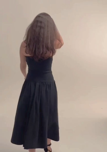 Tiefbund Kleid Schnittmuster PDF — Mini & Maxi "Aurora"