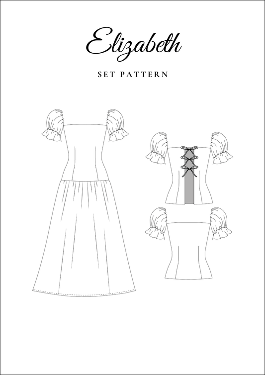 Princess Bow Dress & Top PDF Sewing Pattern — Elizabeth — Friedlies