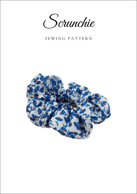 Easy Scrunchie PDF Sewing Pattern — Beginner Hair Accessory — Friedlies