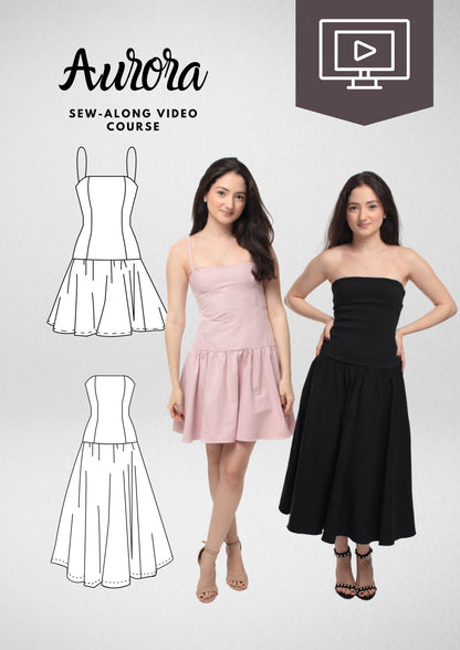Learn to Sew a Maxi Dress — Aurora Sew Along Course + Pattern PDF — Friedlies