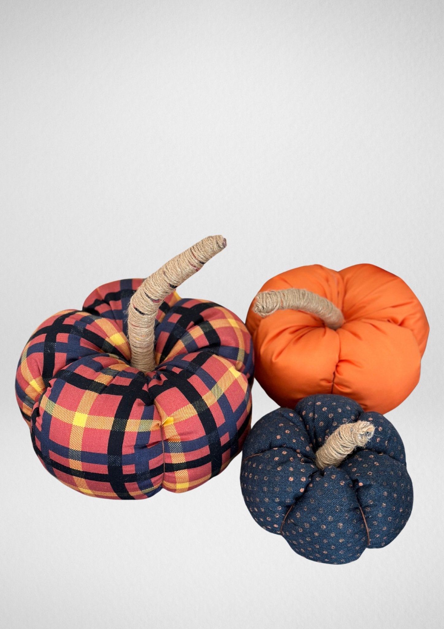 Halloween Stuffed Pumpkin PDF Sewing Pattern — Beginner Fabric Decor — Friedlies