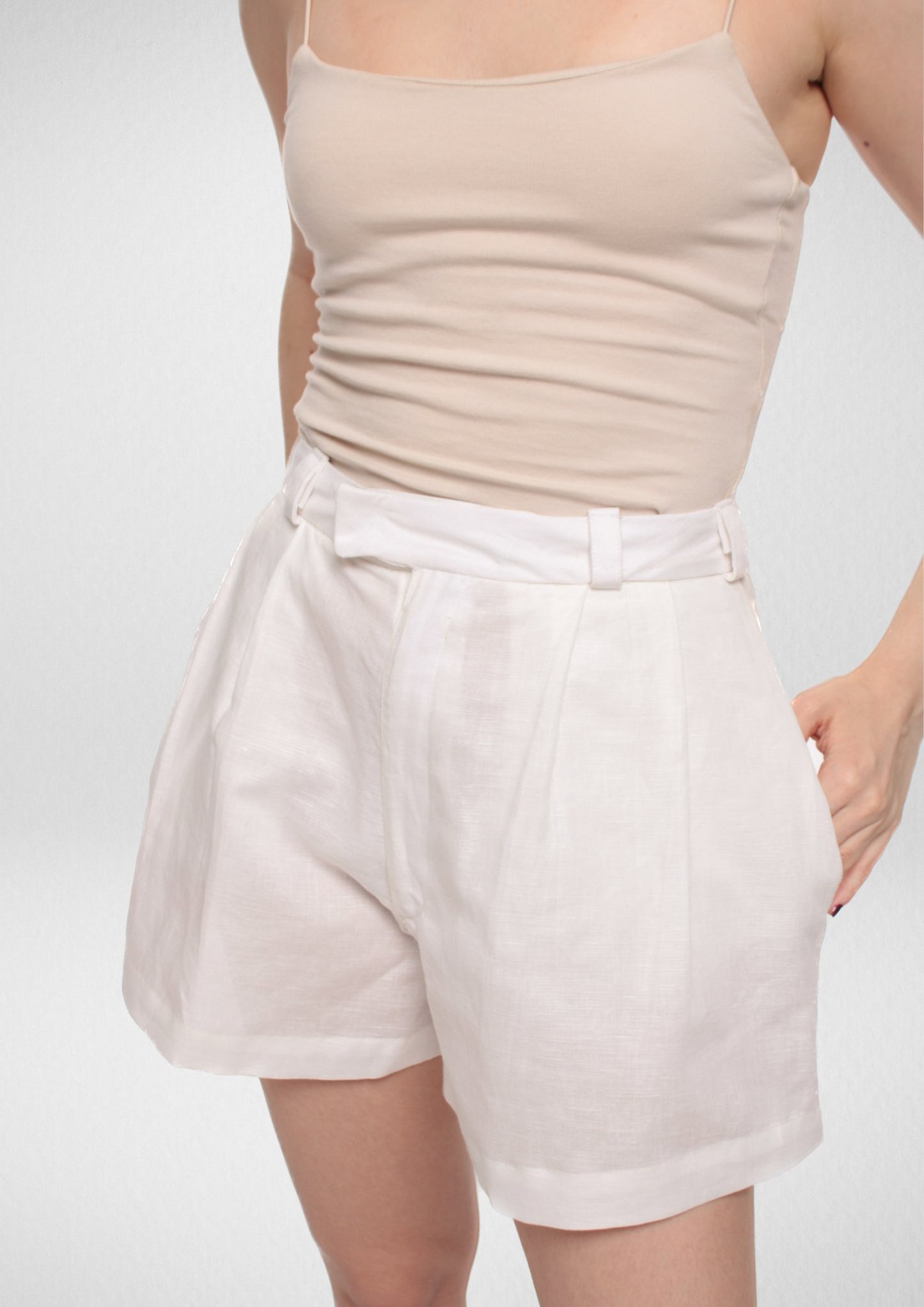 Pleated Shorts PDF Sewing Pattern — Charlotte — Summer Chic Style — Friedlies