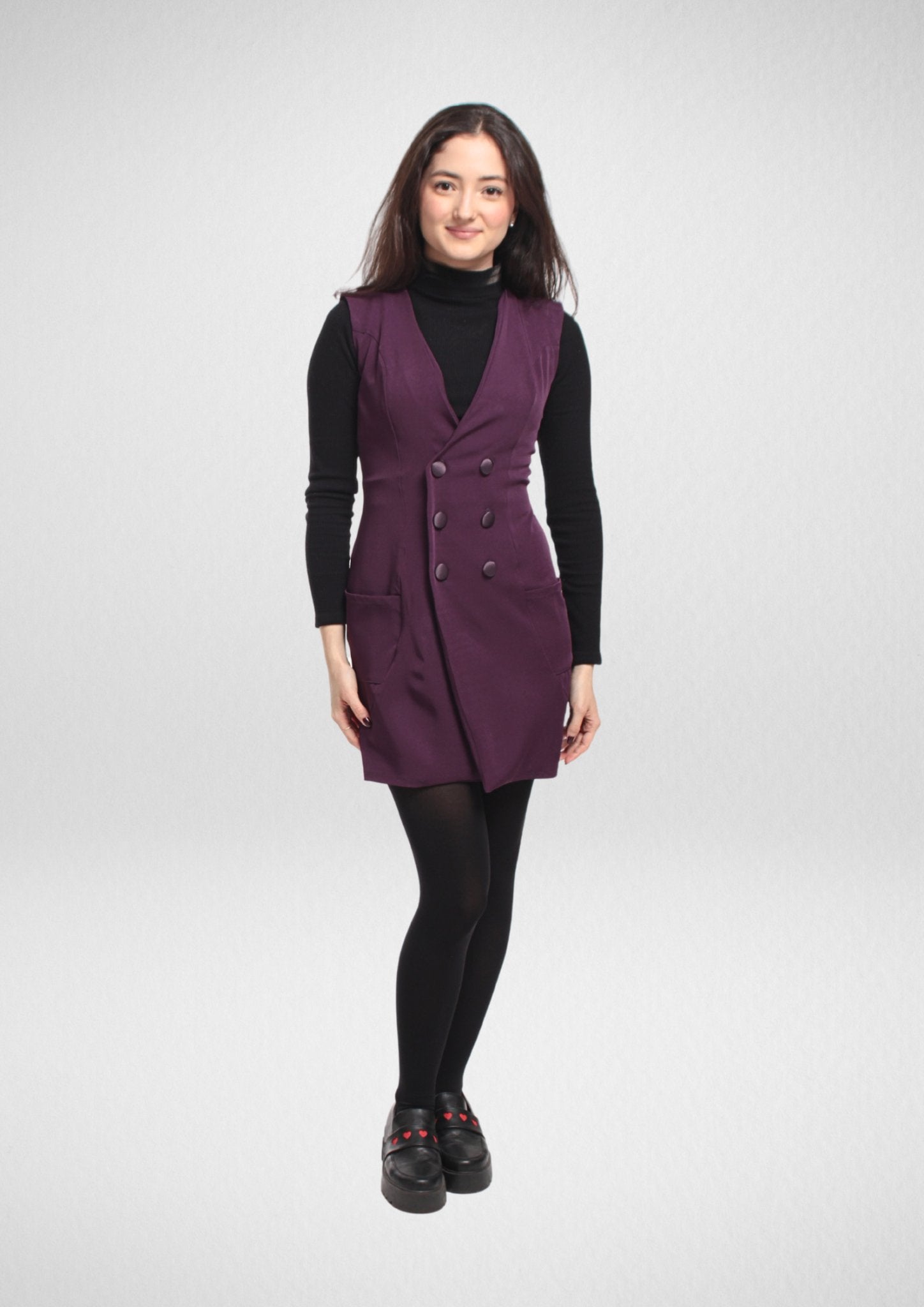 Button-Down Dress with Pockets PDF Sewing Pattern — Rose — Preppy Style — Friedlies