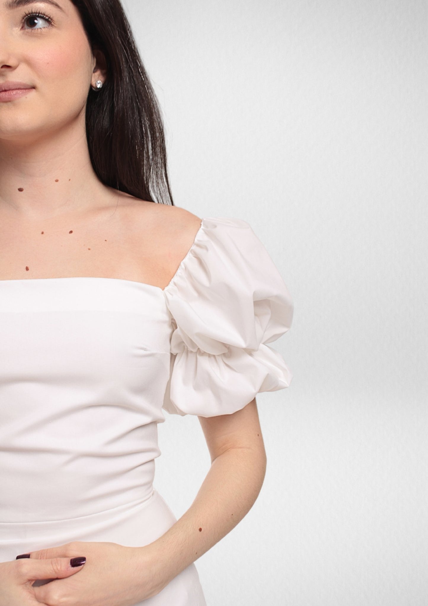 Puff Sleeve A-Line Dress PDF Sewing Pattern — Amelia — Romantic Style — Friedlies