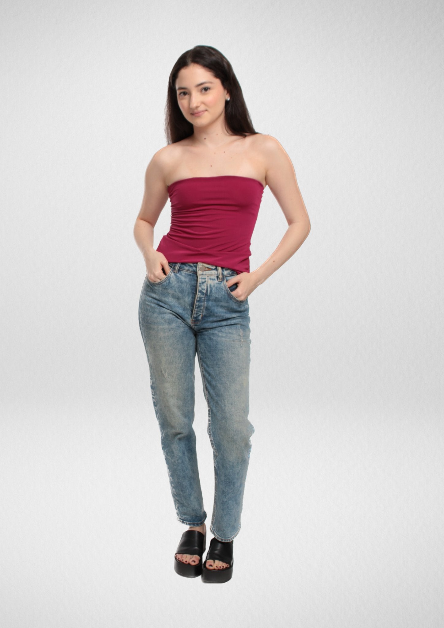 Strapless Tube Top PDF Sewing Pattern — Luna — Bandeau Style — Friedlies