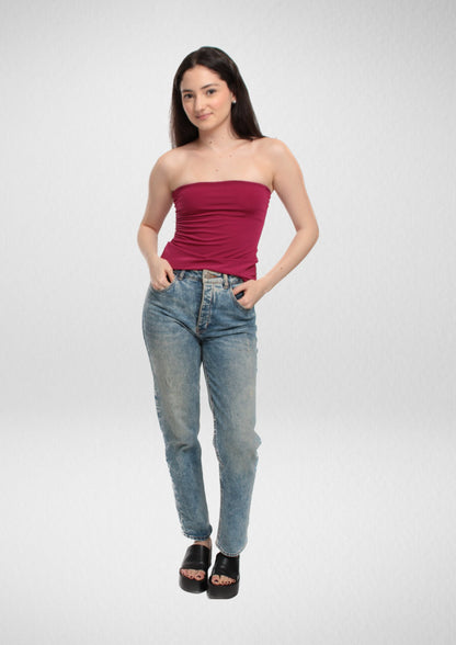 Strapless Tube Top PDF Sewing Pattern — Luna — Bandeau Style — Friedlies